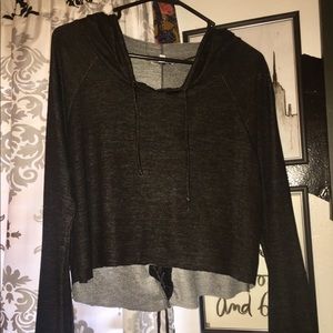 Cropped Charlotte Russe sweatshirt